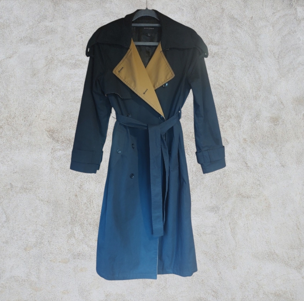 Banana Republic Trench Coat | Black | Small